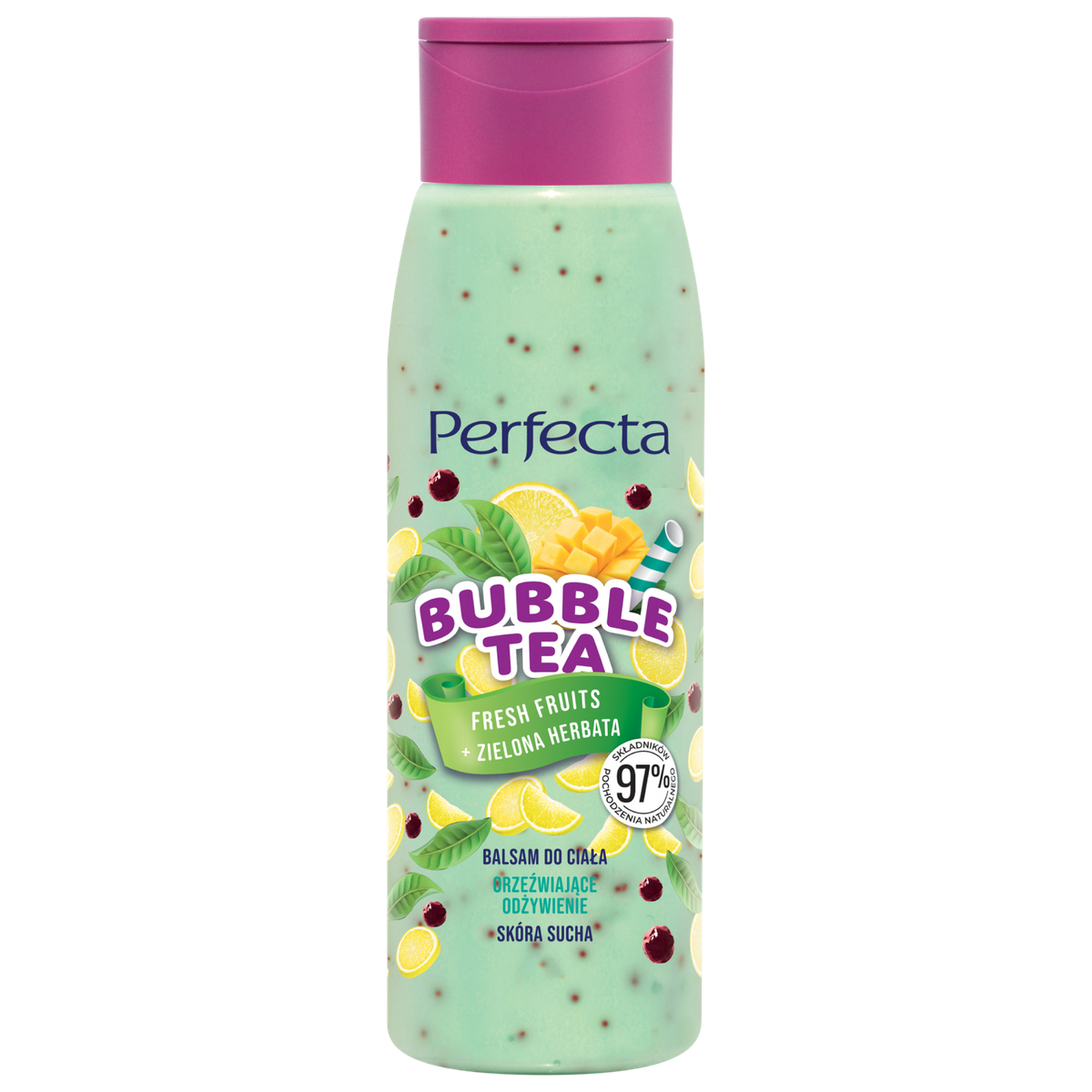 Perfecta Bubble Tea Balsam do ciała Fresh Fruits + Zielona Herbata