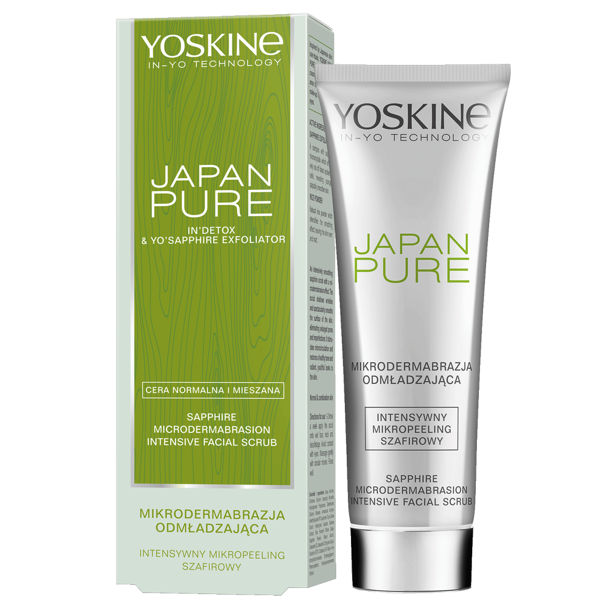 Yoskine Japan Pure mikrodermabrazja peeling szafirowy