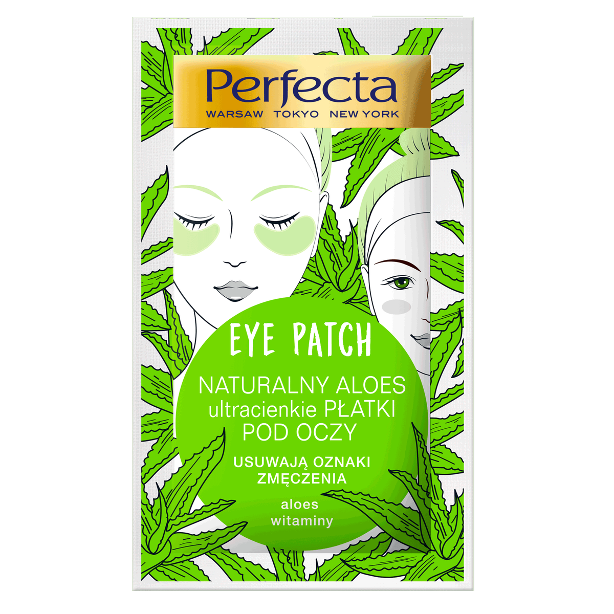 Perfecta EYE PATCH NATURALNY ALOES ultracienkie PŁATKI POD OCZY