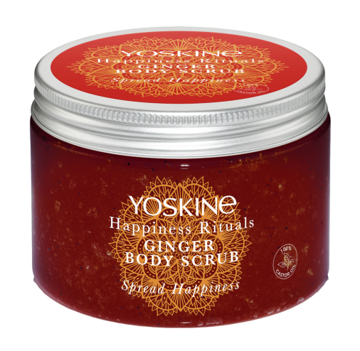 Yoskine Happiness Rituals Peeling cukrowy do ciała IMBIR