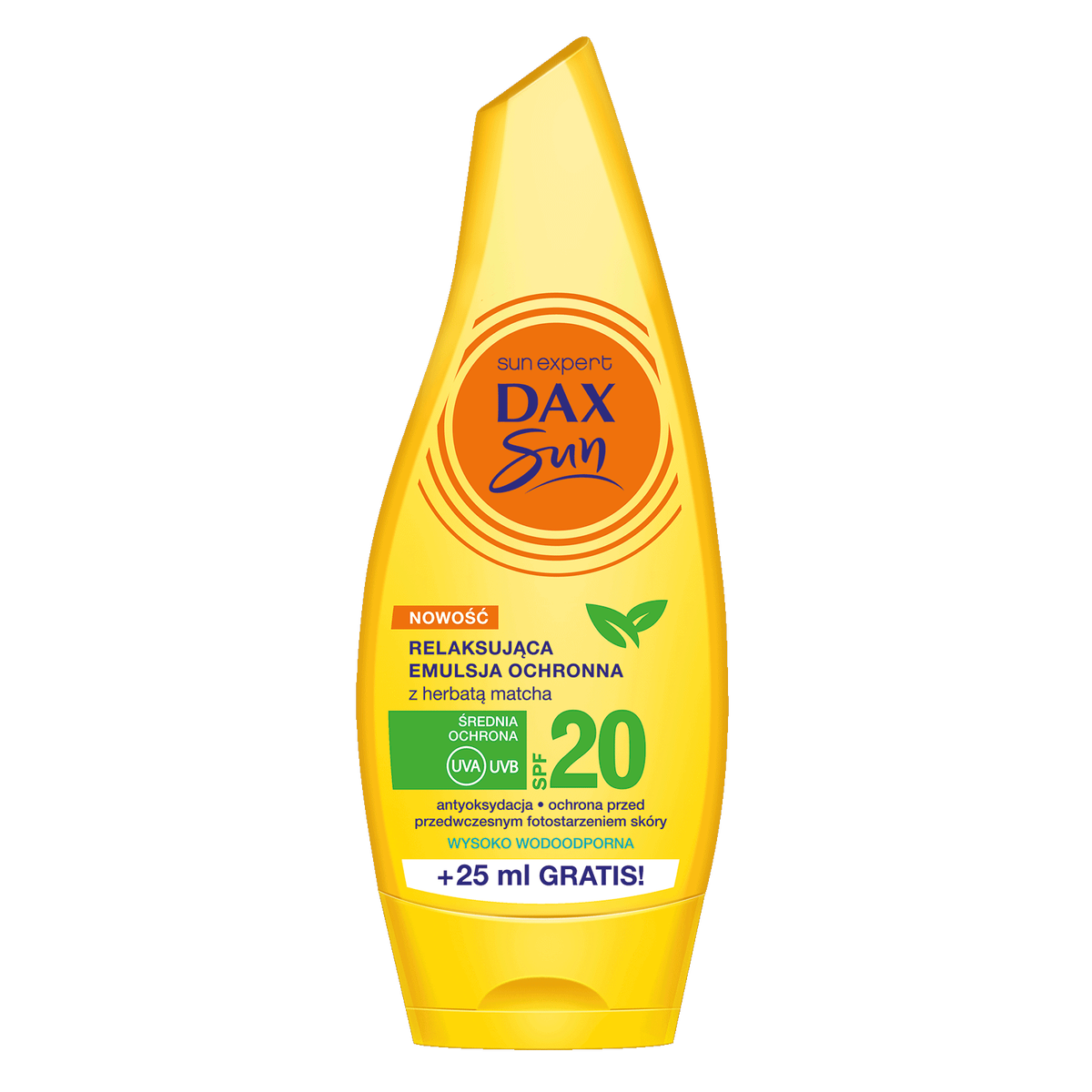 Dax Sun relaksująca emulsja ochronna z herbatą matcha SPF 20