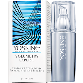 Yoskine Volumetrie-Experte. Feuchtigkeitsspendendes Serum, das das Oval von Gesicht, Hals und Dekolleté modelliert