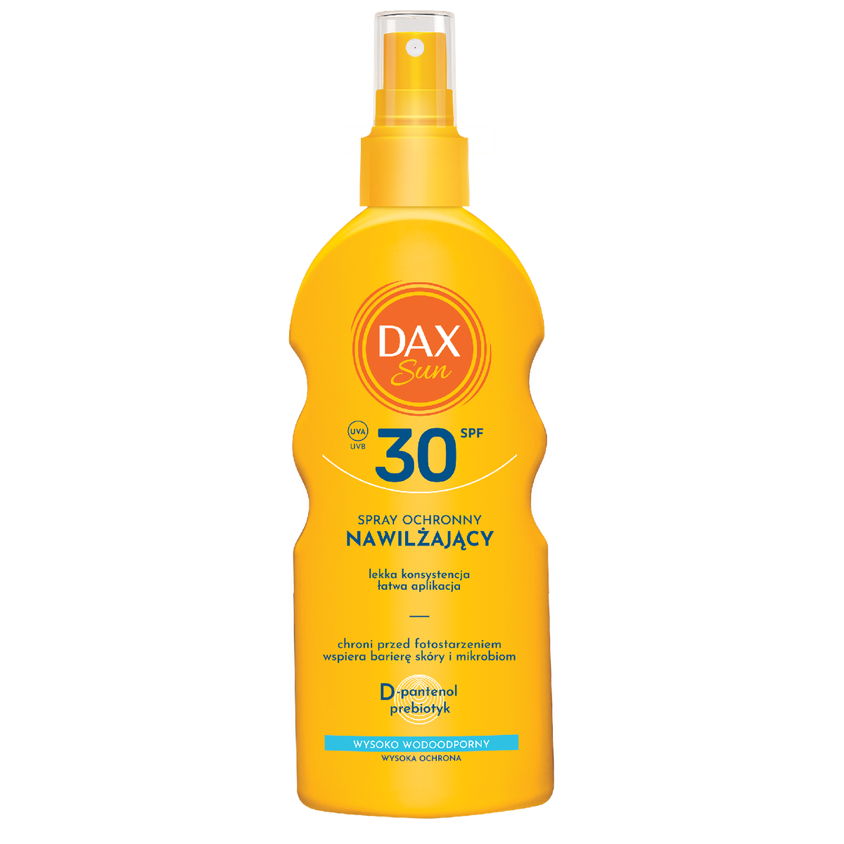 Dax Sun Spray do opalania SPF 30 nawilżający wodoodporny