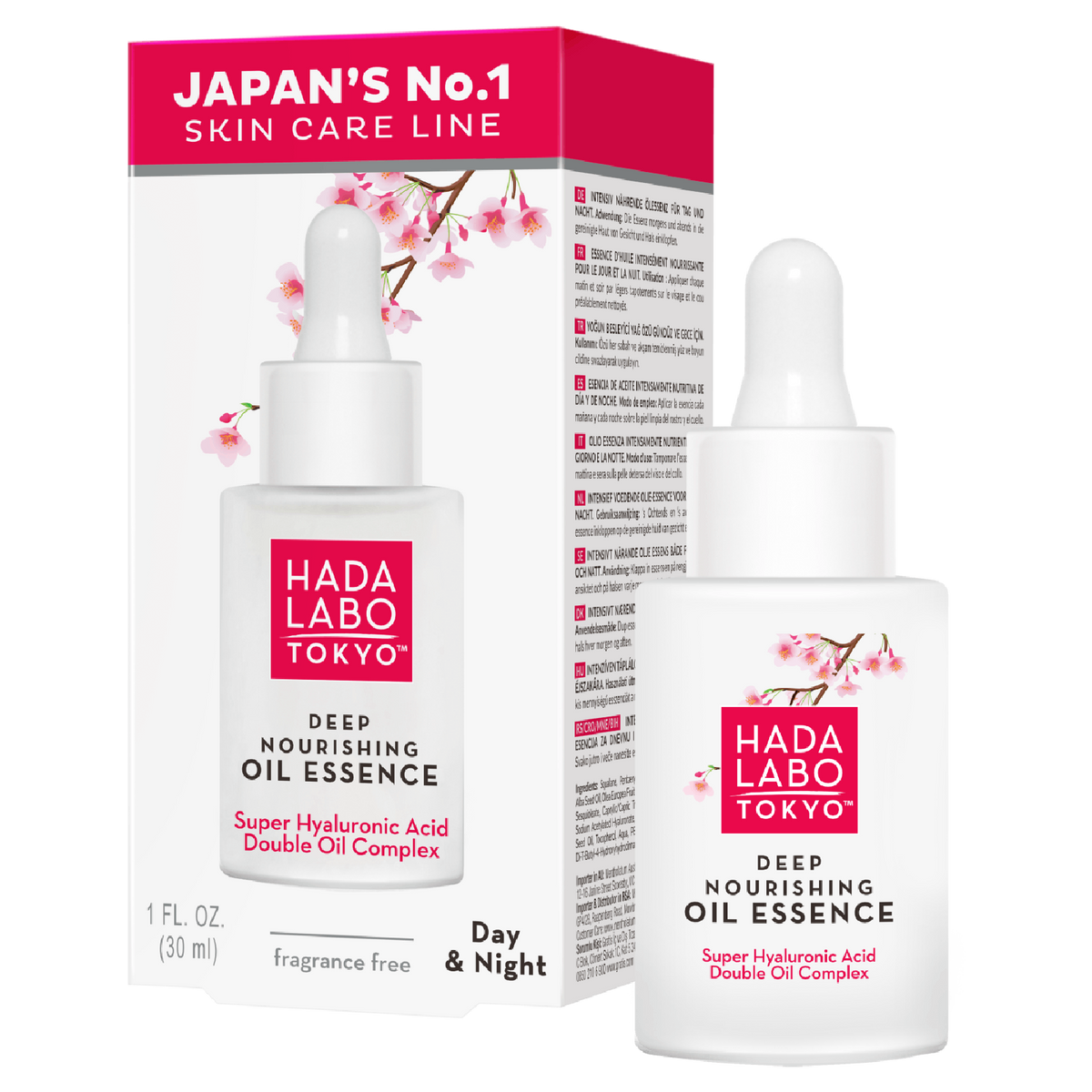 Hada Labo Tokyo White Intensywnie odżywcza esencja olejkowa na dzień i na noc