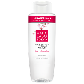 Hada Labo Tokyo White Sanftes, feuchtigkeitsspendendes Mizellenfluid zum Reinigen und Entfernen von Make-up von Gesicht, Augen und Lippen