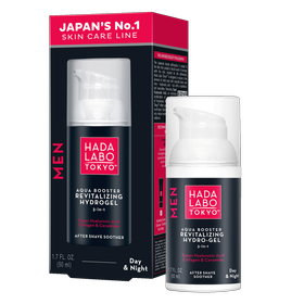 Hada Labo Tokyo Men Leichtes, Schnell Einziehendes Tag & Nacht Gesichtsgel Für Revitalisierende Und Feuchtigkeitsspendende Wirkung