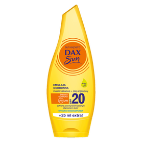 Dax Sun Emulsja do opalania z masłem kakaowym i olejem arganowym SPF 20 175ml