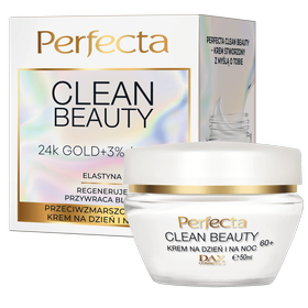 Perfecta Clean Beauty Anti-Falten-Tages- und Nachtcreme 60+ mit 24K Gold