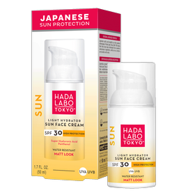 Hada Labo Tokyo Sun Wasserfeste, feuchtigkeitsspendende Gesichtscreme SPF 30