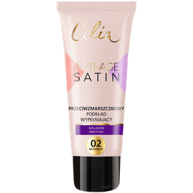 Celia Satin Anti-Age Przeciwzmarszczkowy podkład wypełniający do twarzy 02 naturalny
