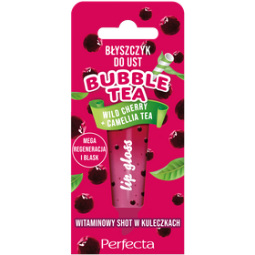 Perfecta Bubble Tea Wild Cherry + Camellia Tea lip gloss