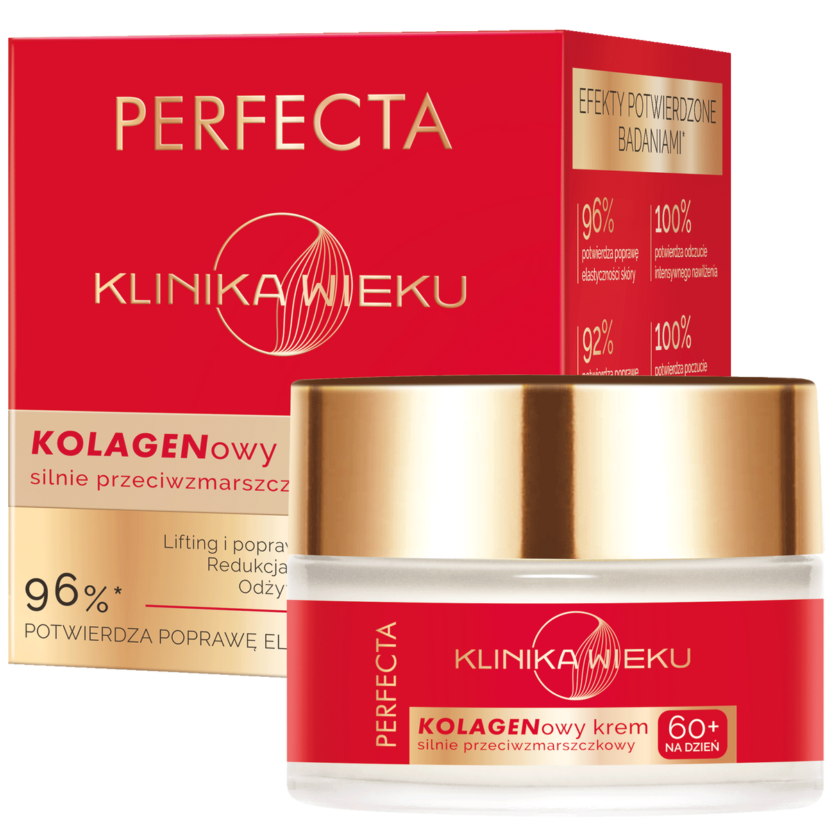 Perfecta Klinika Wieku Kolagenowy krem silnie przeciwzmarszczkowy na dzień 60+