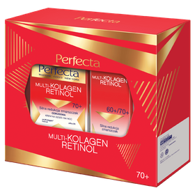 Zestaw Perfecta Multi-Kolagen Retinol Krem do twarzy 70+ i Krem pod oczy