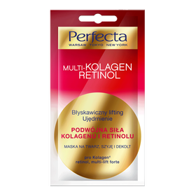 Perfecta Multikolagen Retinol Doppelte Stärke aus Kollagen und Retinol-Maske für Gesicht, Hals, Dekolleté