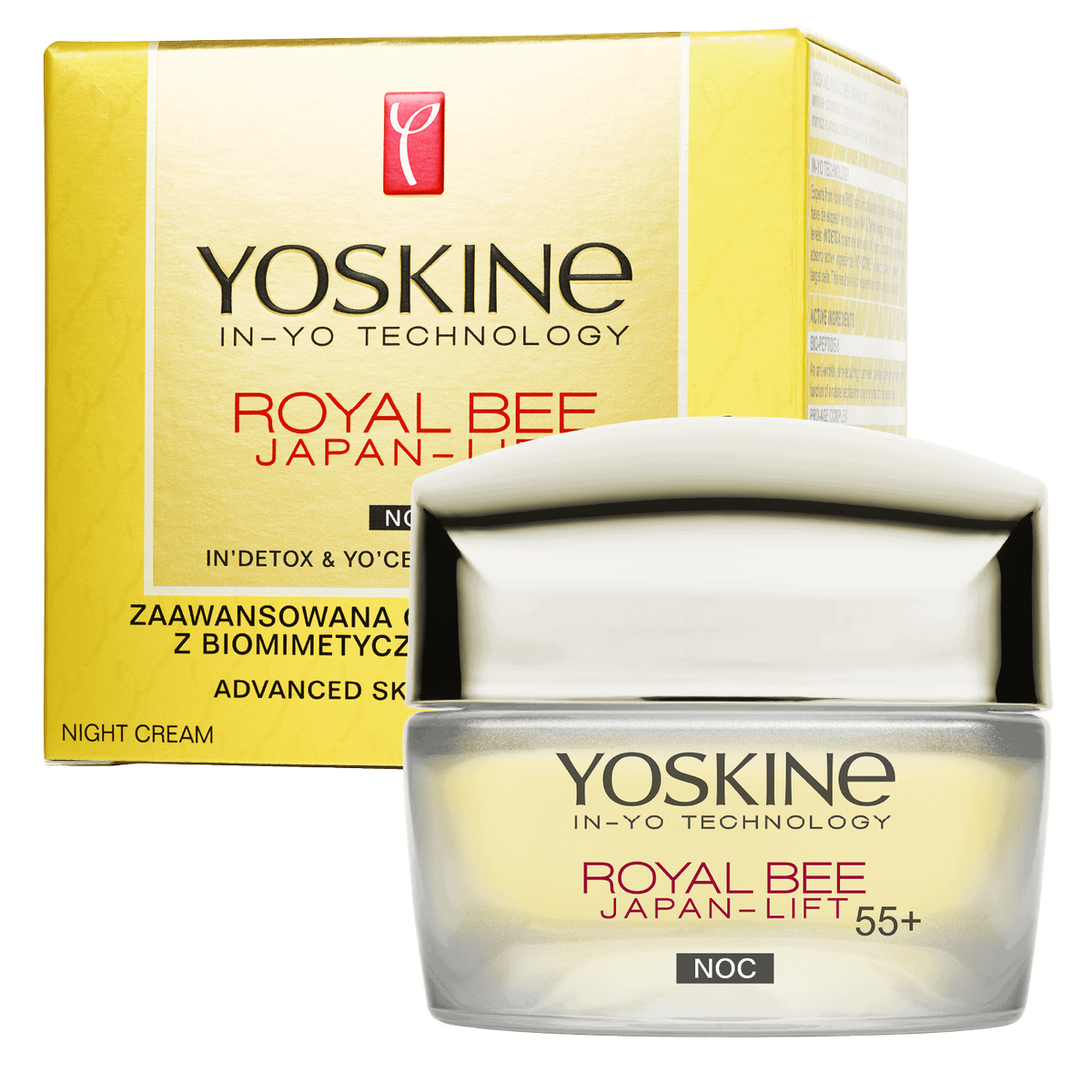 Yoskine Royal Bee Japan-Lift Krem do twarzy na noc 55+