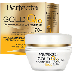 Perfecta Gold Q10 Anti-Falten-Gesichtscreme für Tag und Nacht 70+