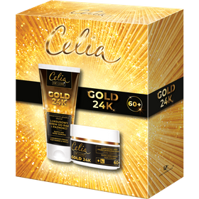 Zestaw Celia Gold 24K Krem do twarzy 60+ i Krem do rąk