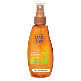 Dax Sun Relaksujący olejek do opalania z harbatą matcha, spray SPF 15 200ml