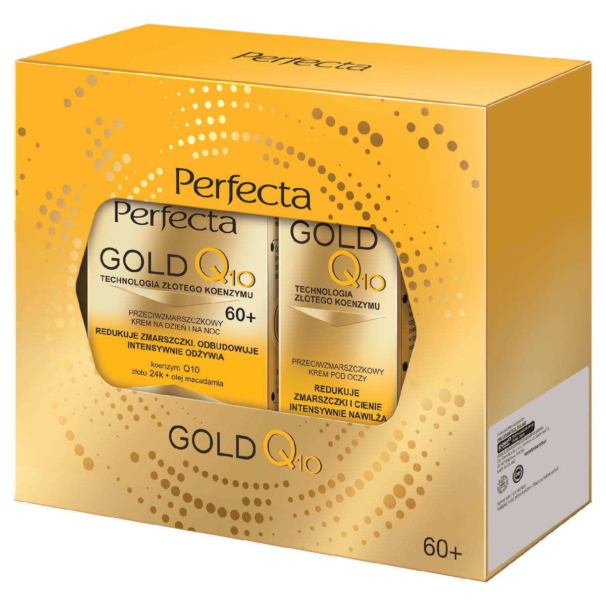 Zestaw Perfecta Gold Q10 Krem do twarzy 60+ i Krem pod oczy