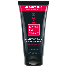 Hada Labo Tokyo Men Sanfte Creme, Die Sich In Verbindung Mit Wasser In Einen Cremigen Schaum Verwandelt