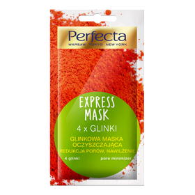 Perfecta Express Mask Glinkowa maska oczyszczająca 4*Glinki 8ml