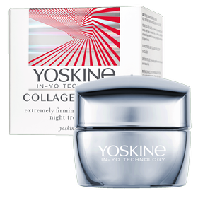 Yoskine Collagen Laser Extrem straffende Gesichtscreme-Behandlung für die Nacht mit einem Laser-Kollagen-Stimulator