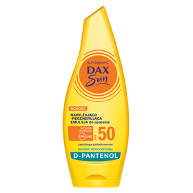 Dax Sun Nawilżająco-regenerująca emulsja do opalania SPF 50 z Pantenolem