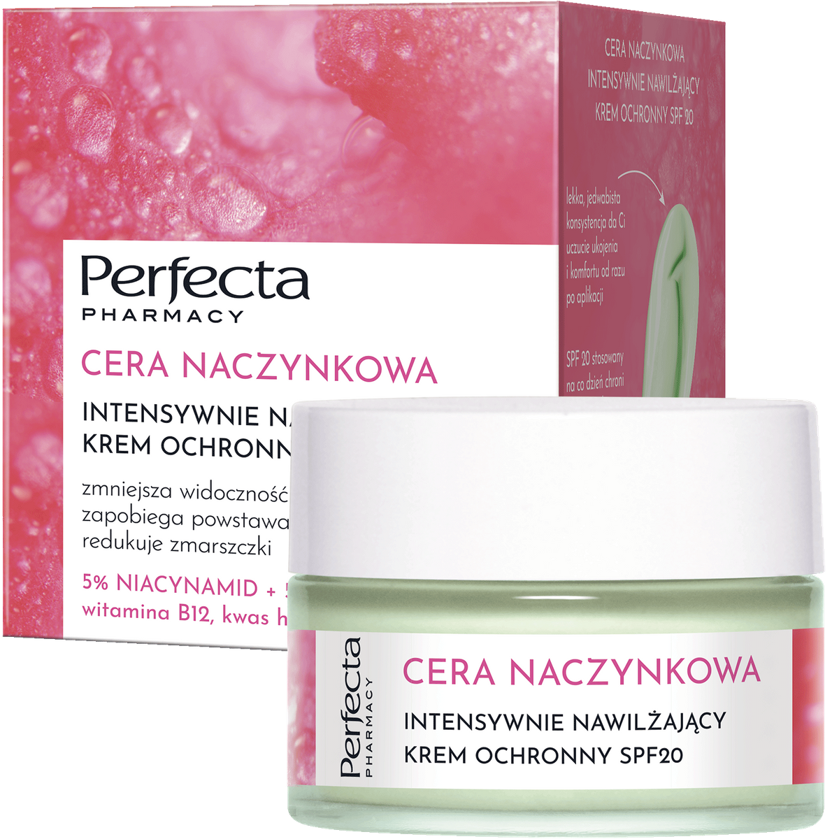 Perfecta Cera Naczynkowa Intensywnie nawilżający krem ochronny SPF20