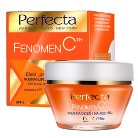 Perfecta Fenomen C Tiefenliftende und feuchtigkeitsspendende Tages- und Nachtcreme 50+ mit Vitamin C