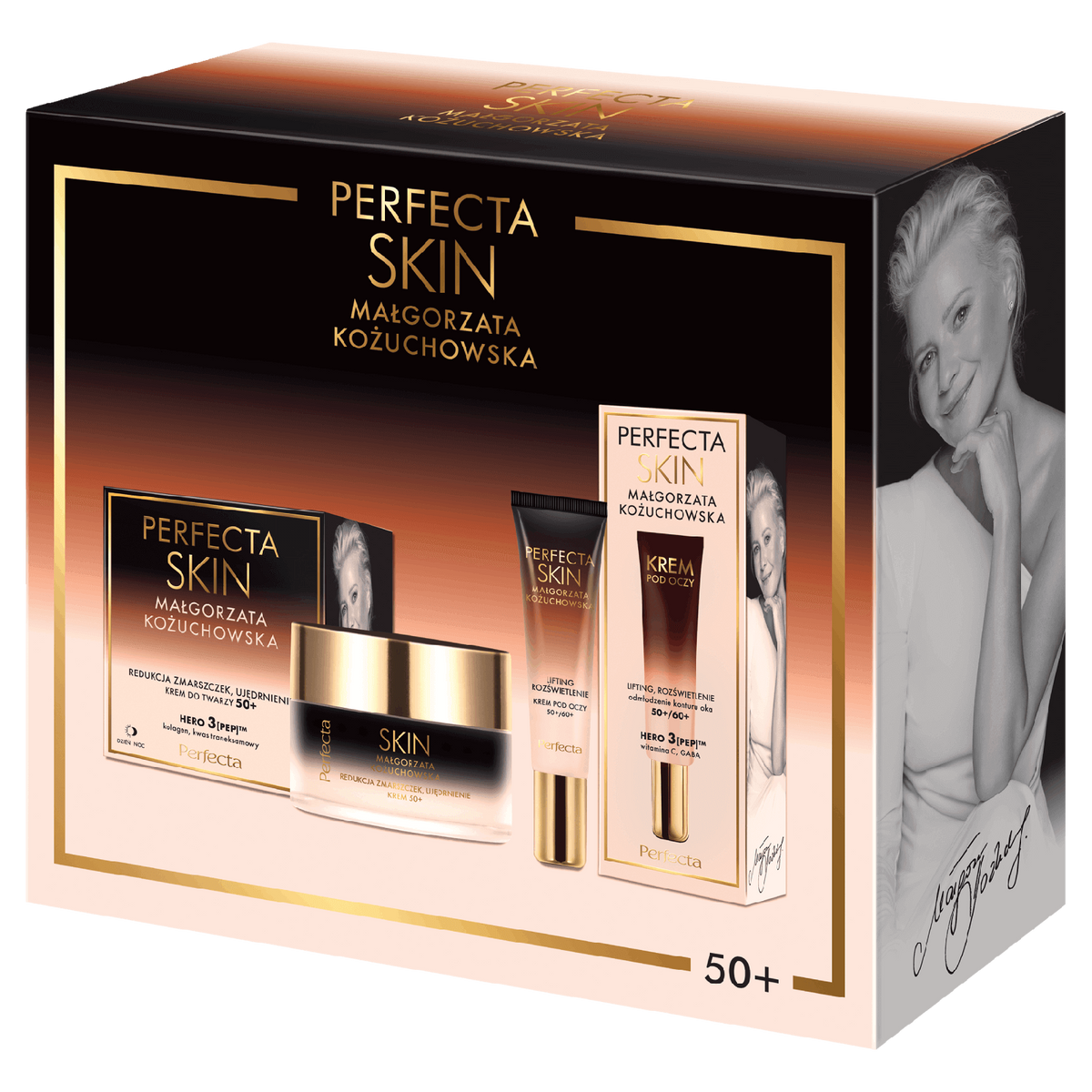 Zestaw Perfecta Skin Małgorzata Kożuchowska krem 50+ i krem pod oczy