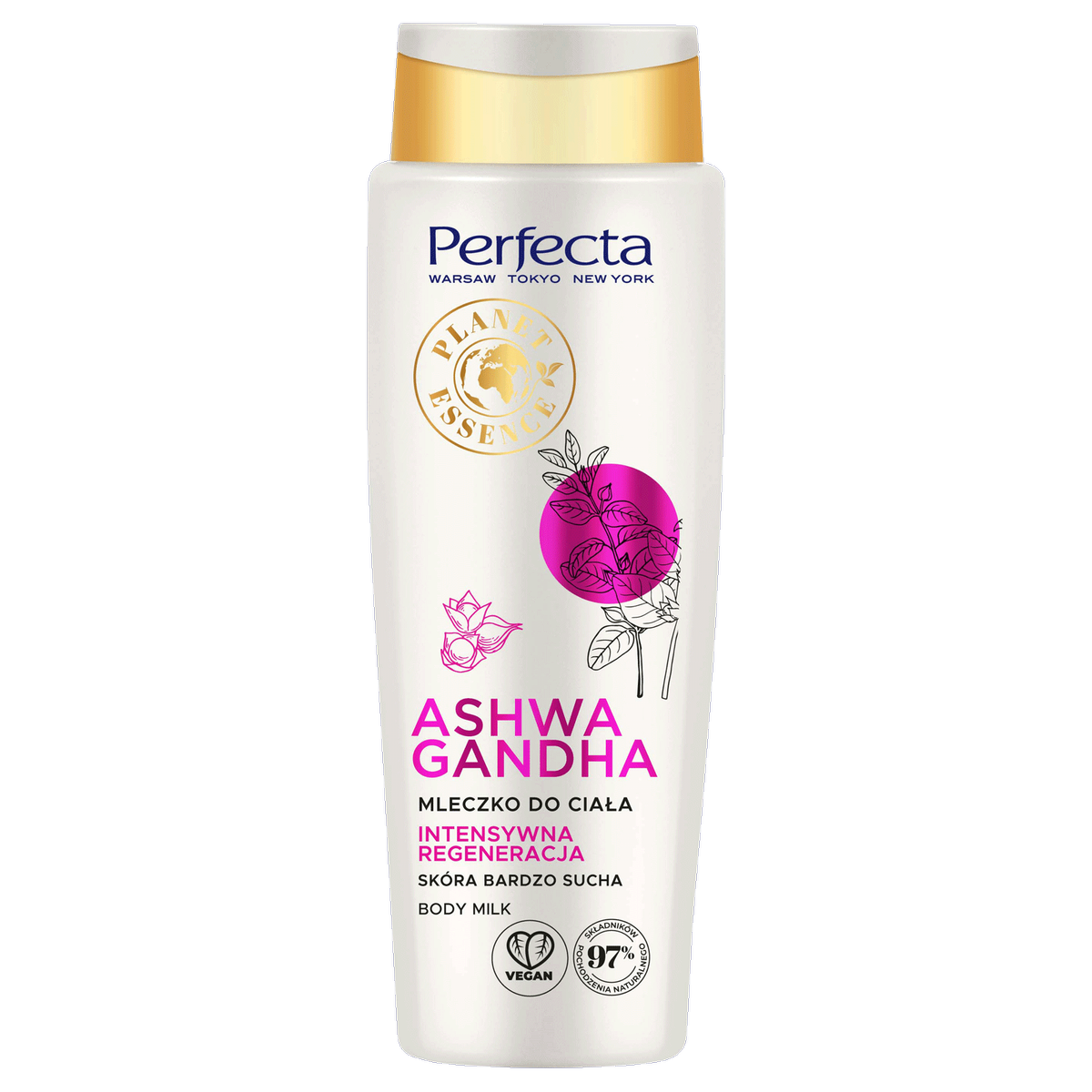 Perfecta Planet Essence Nawilżające mleczko do ciała- Ashwagandha