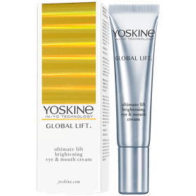 Yoskine Global Lift. Lifting- und Aufhellungscreme für die Augen- und Lippenpartie