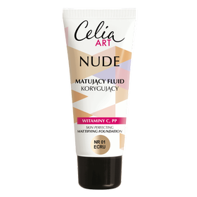 Celia Art Nude skin perfecting mattifying foundation 01 Ecru