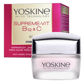 Yoskine Supreme-Vit B12 + C Repairing strongly anti-wrinkle face night cream 60+