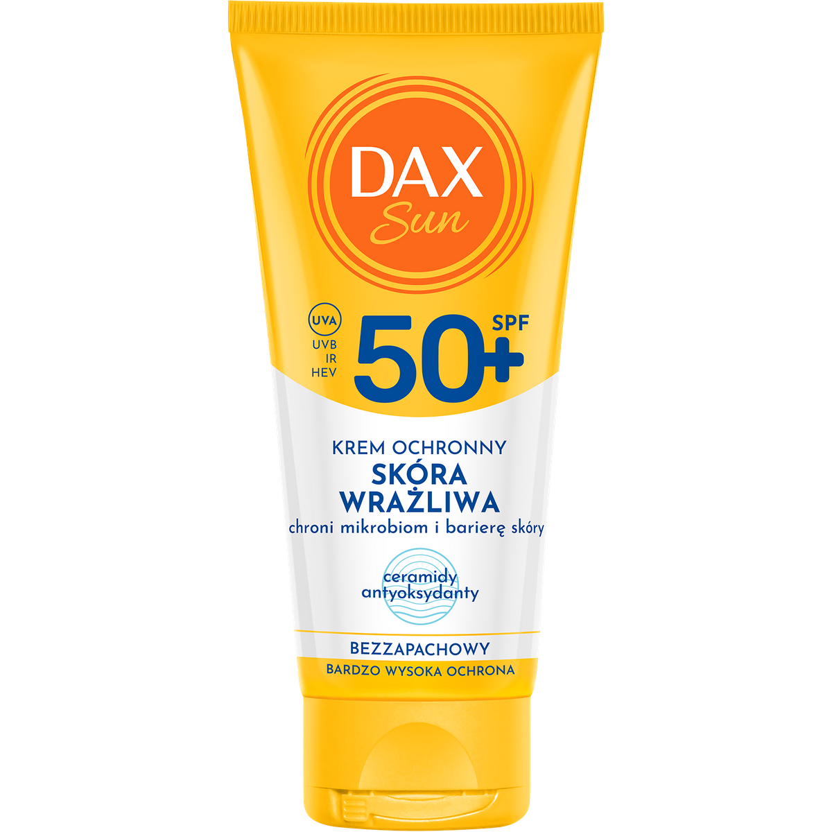 Dax Sun Krem ochronny do twarzy dla skóry wrażliwej SPF 50+
