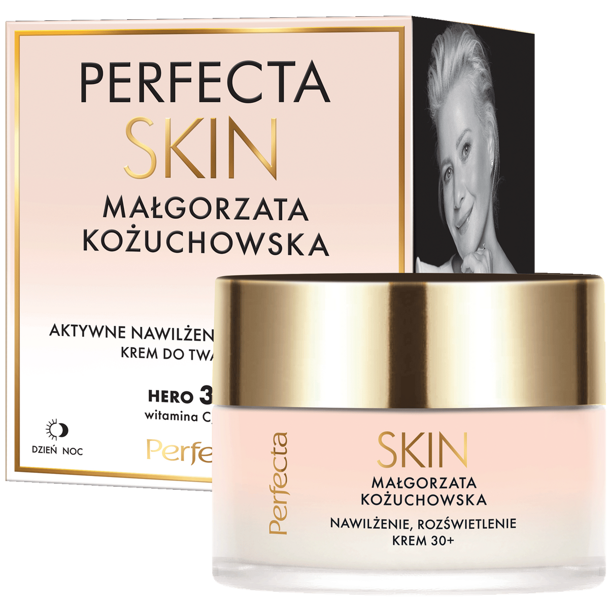 Perfecta Skin Małgorzata Kożuchowska Krem do twarzy nawilżająco-rozświetlający na dzień i na noc 30+