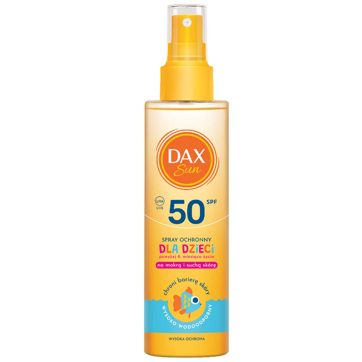 Dax Sun Spray do opalania SPF 50 dla dzieci powyżej 6. miesiąca życia