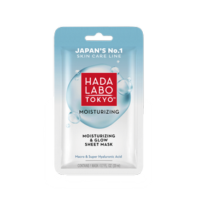 Hada Labo Tokyo Moisturizing Stark feuchtigkeitsspendende und leuchtende Stoffmaske