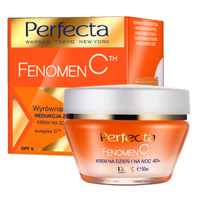 Perfecta Fenomen C Abendfarbe Nacht- und Tagescreme 40+ mit Vitamin C