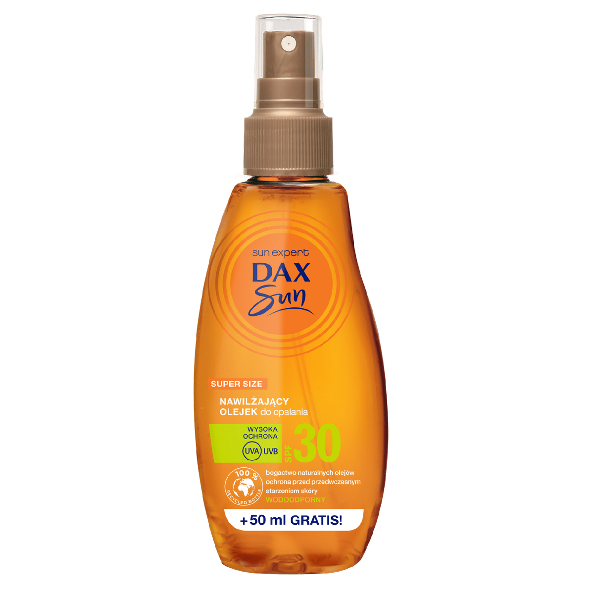 Dax Sun Nawilżający olejek do opalania SPF 30