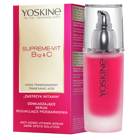 Yoskine Supreme-Vit B12 + C Rejuvenating face serum that reduces discoloration