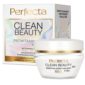 Perfecta Clean Beauty Feuchtigkeitsspendende Tages- und Nachtcreme 30+ mit PROvitamin B5