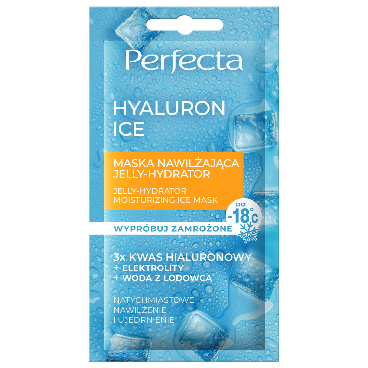 Perfecta Hyaluron Ice Jelly-Hydrator Maska nawilżająca do twarzy