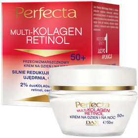 Perfecta Multikolagen Retinol Przeciwzmarszczkowy krem na dzień i na noc 50+