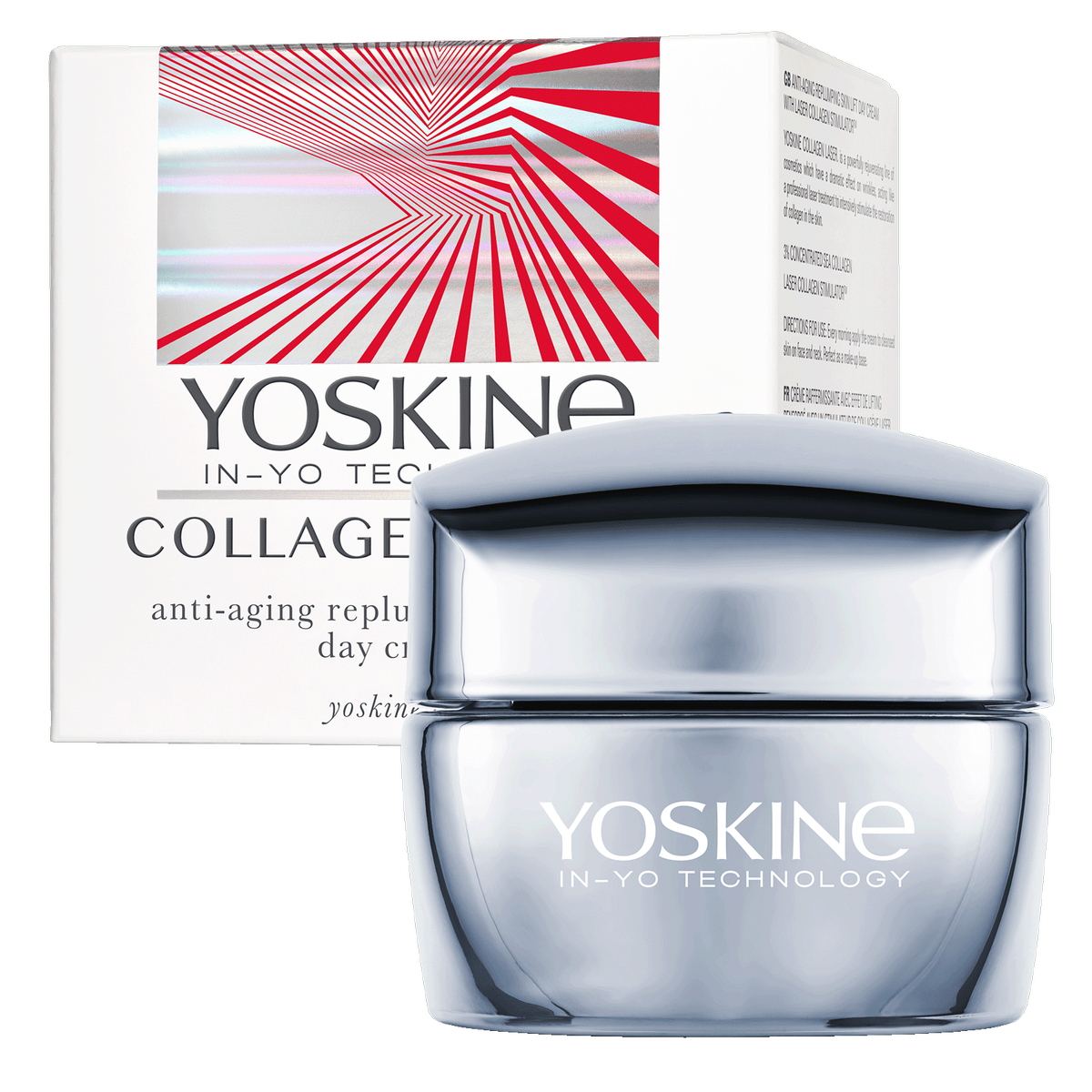 Yoskine Collagen Laser Wypełniająco-liftingujący krem do twarzy na dzień z laserowym stymulatorem kolagenu