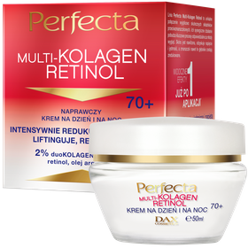 Perfecta Multikolagen Retinol Naprawczy krem na dzień i na noc 70+