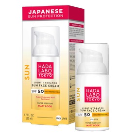 Hada Labo Tokyo Sun Wasserfeste, feuchtigkeitsspendende Gesichtscreme SPF 50