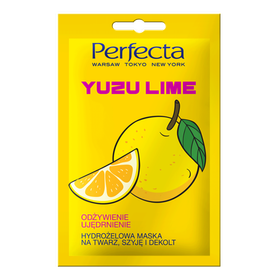 Perfecta Yuzu Lime Hydrożelowa maska na twarz, szyję i dekolt 10ml