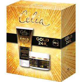 Zestaw Celia Gold 24K Krem do twarzy 70+ i Krem do rąk