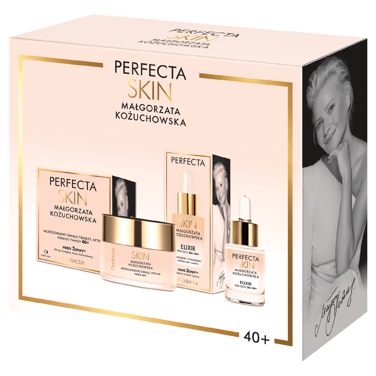 Zestaw Perfecta Skin Małgorzata Kożuchowska krem 40+ i elixir pod oczy